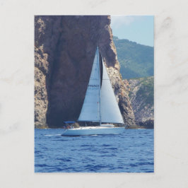 Segel längs Kusten på Sardinien Vykort