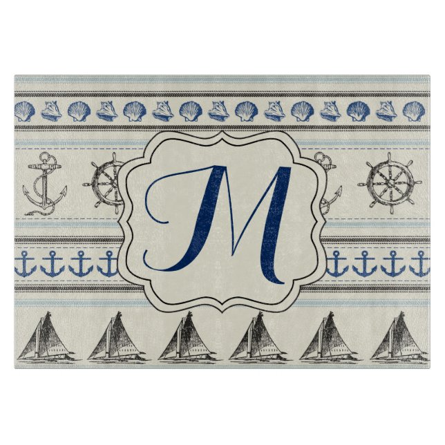 Segelankarplatta (inkl. nautiskt rope Glass) (Framsidan)