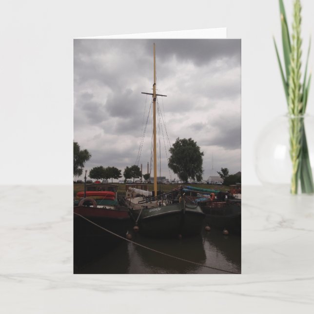 Segelbänk på en Grått-dag Kort (Framsida)
