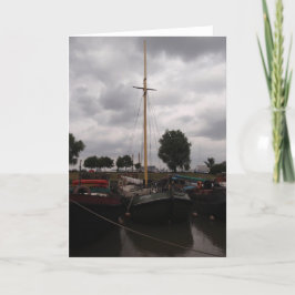 Segelbänk på en Grått-dag Kort