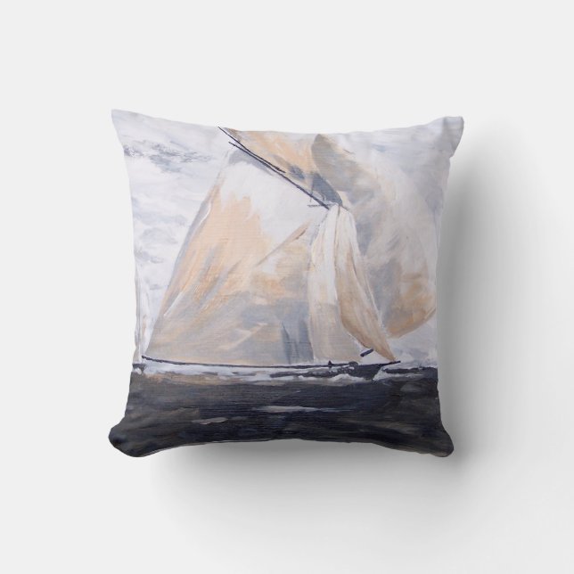 Segelbåt #2 Pilling Kudde (Framsida)