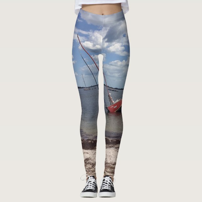 Segelbåt Aground Leggings (Framsida)