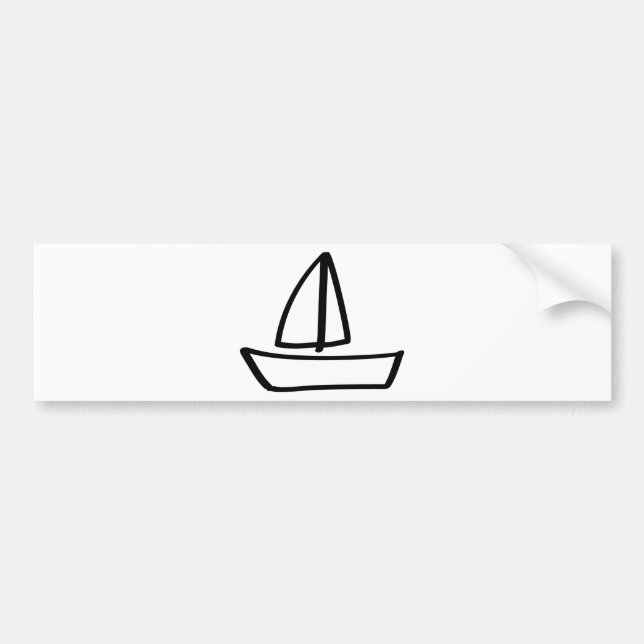 segelbåt bildekal (Framsidan)