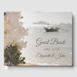 Segelbåt Blommor Strand Bröllop Gästböcker