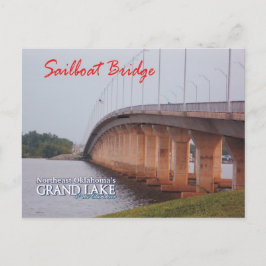 Segelbåt Bridge Grove Oklahoma vykort 2