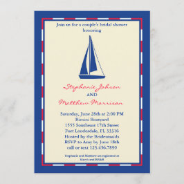 Segelbåt Coules Inbjudningskort för möhippan