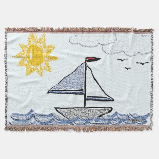 Segelbåt Filt (Framsidan)