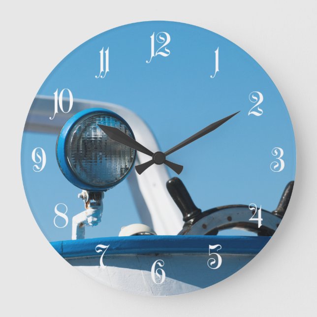 Segelbåt för nautisk frakt stor klocka (Framsida)