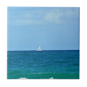 Segelbåt, Fort Lauderdale, Florida Kakelplatta