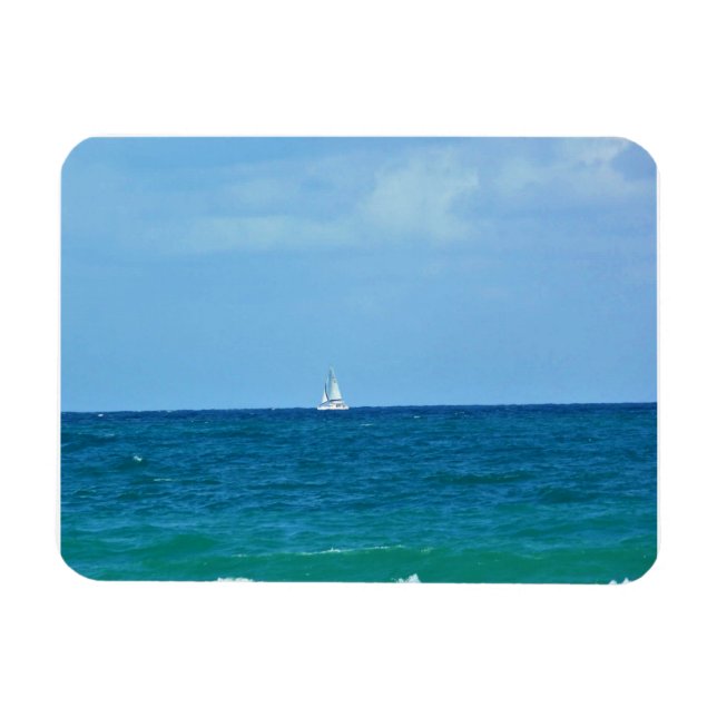 Segelbåt, Fort Lauderdale, Florida Magnet (Horisontell)