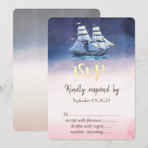 Segelbåt Havsstjärnor RSVP Inbjudningar