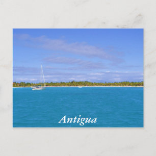 segelbåt i Antigua Vykort