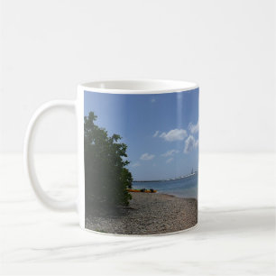 Segelbåt i Avstånd på St. Thomas Kaffemugg
