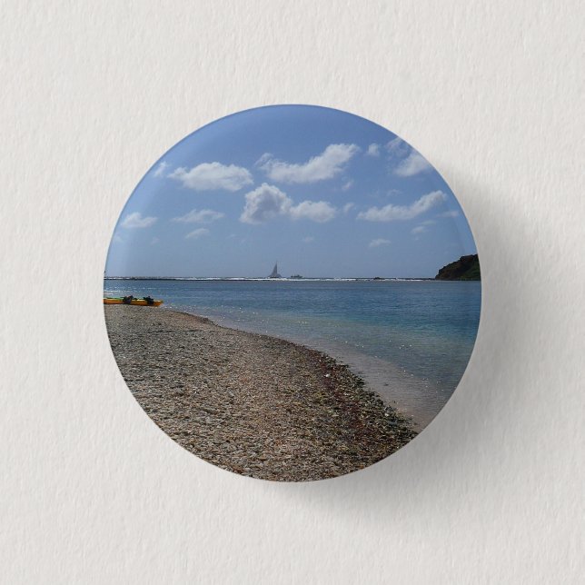 Segelbåt i Avstånd på St. Thomas Knapp (Framsida)