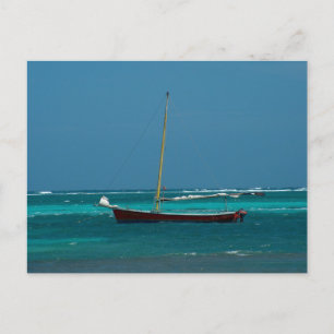 Segelbåt i Belize Vykort