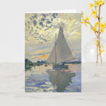 Segelbåt i Le Petit-Gennevilliers av Claude Monet
