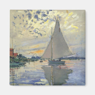 Segelbåt i Le Petit-Gennevilliers av Claude Monet Magnet