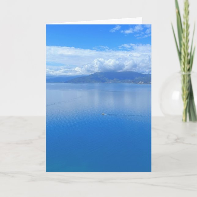 Segelbåt i Nafplion Greece Kort (Framsida)