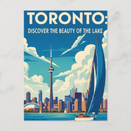 Segelbåt i Toronto Canada Travel Vykort