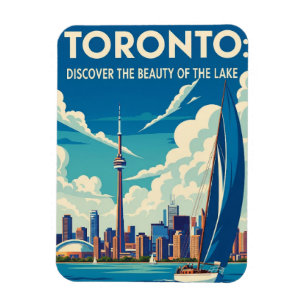 Segelbåt i Toronto Kanada Resa Magnet