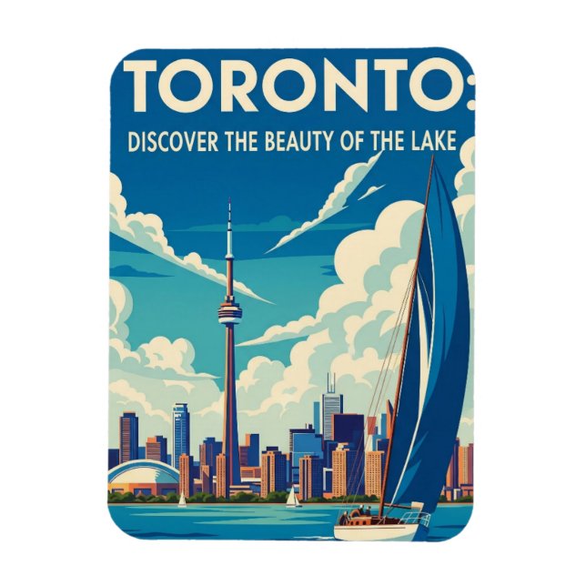 Segelbåt i Toronto Kanada Resa Magnet (Vertikal)