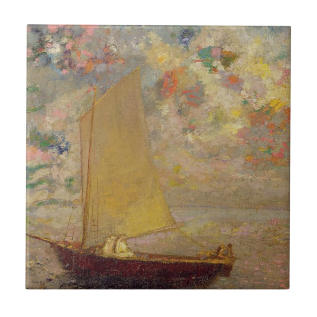 Segelbåt Kakelplatta (Framsidan)