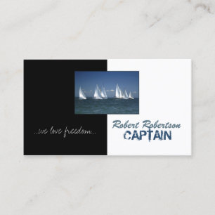 Segelbåt kapten Frakt Nautical Card Visitkort