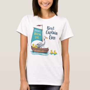 Segelbåt Mamma Anka & Spädbarn - Föräldrar Voyage T Shirt
