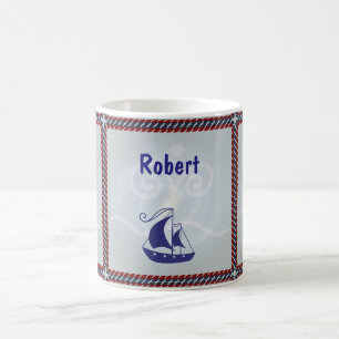 Segelbåt med Anpassningsbarna Rope Ram Kaffemugg