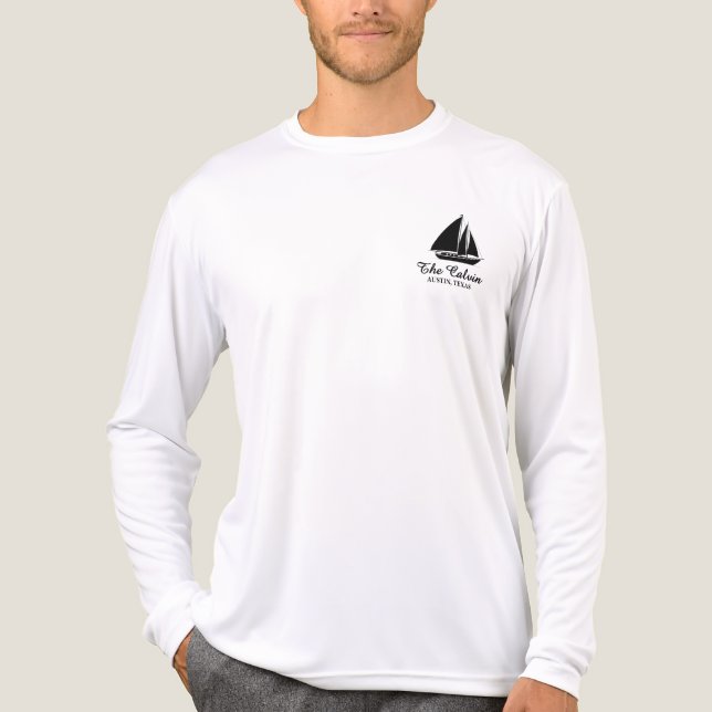 Segelbåt med namn t shirt (Framsida)