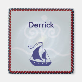 Segelbåt med Rope Ram Anpassad Magnet