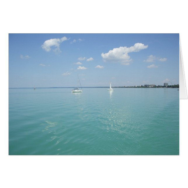 segelbåt nr 1 hälsningskort (Framsidan Horizontal)