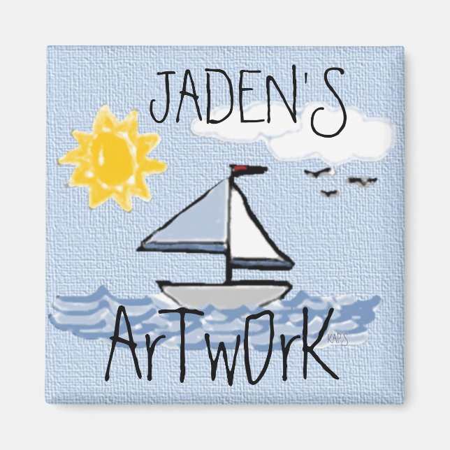 Segelbåt O Magnet (Framsidan)