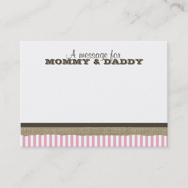 Segelbåt och Rosa Rand Baby Shower-meddelande (Framsida)