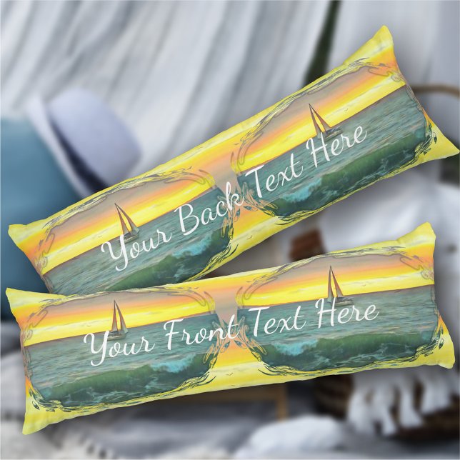 Segelbåt på Banderas Bay 0884 Kroppskudde (Skapare uppladdad)