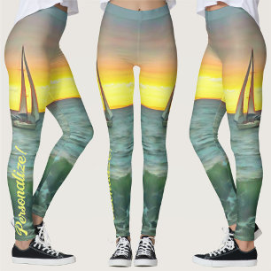 Segelbåt på Banderas Bay 0884 Leggings