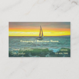 Segelbåt på Banderas Bay 0884 Visitkort