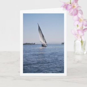 Segelbåt på floden Nilen, Luxor Kort