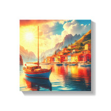 Segelbåt på Lugn Vatten