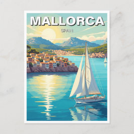 Segelbåt på Mallorca Spain Travel Vykort