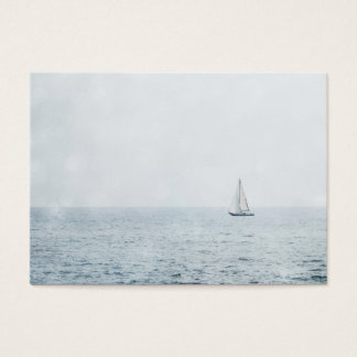 Segelbåt på Misty Blue Ocean Segelbåt Visitkort
