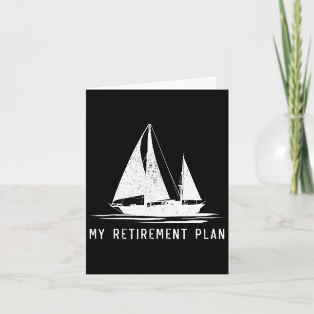 Segelbåt Pappa Mitt Pension-plan Kort (Framsida)