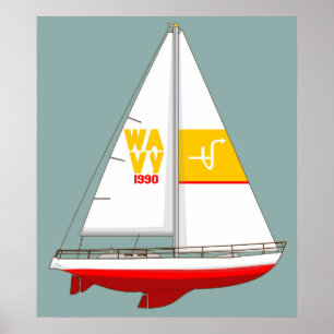 Segelbåt Poster