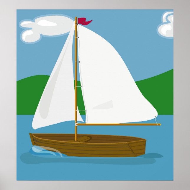 Segelbåt Poster (Framsidan)