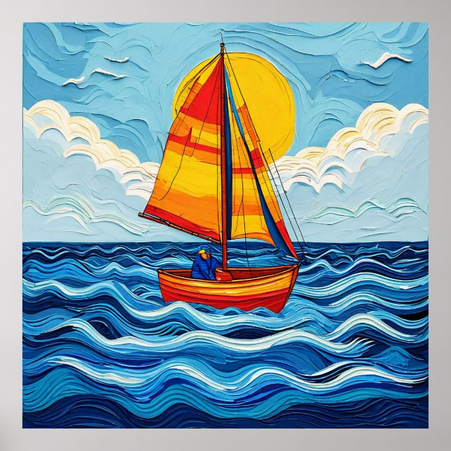 Segelbåt Poster (Framsidan)