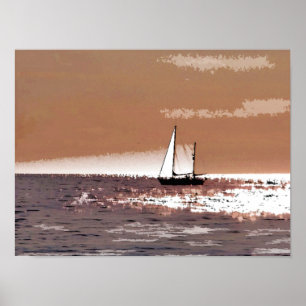 SEGELBÅT POSTER