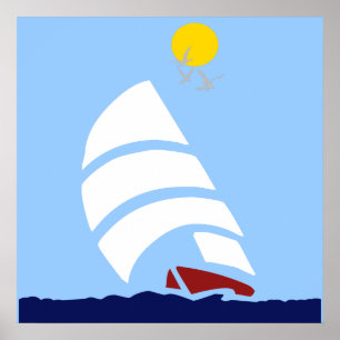 Segelbåt Poster