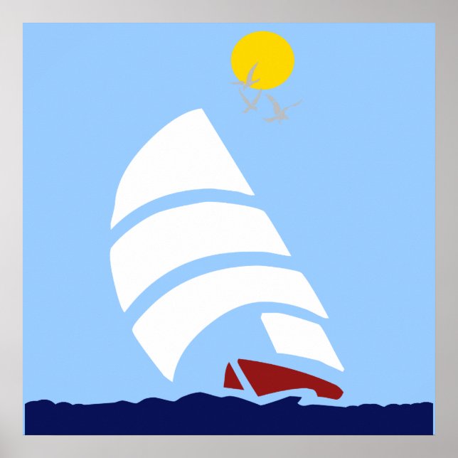Segelbåt Poster (Framsidan)