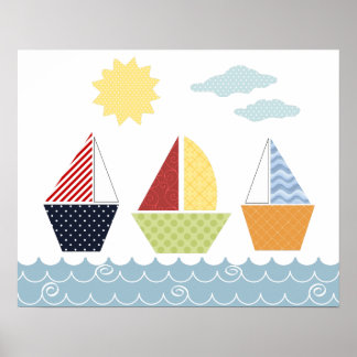 Segelbåt poster för barn