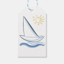 Segelbåt Presentetikett